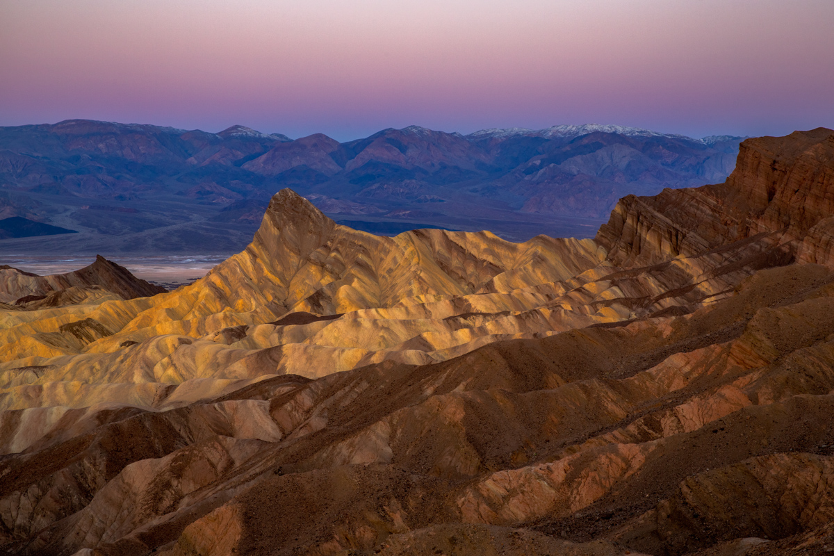 Death Valley National Park, California, Zabriskie Point Sunrise